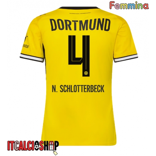 Borussia Dortmund Nico Schlotterbeck #4 Prima Maglia Femmina 2026-27 Manica Corta